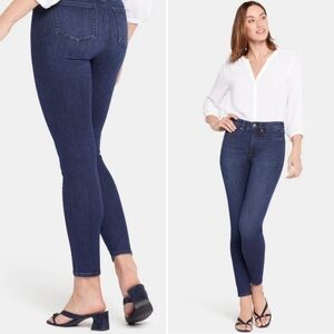 NYDJ Ami Skinny Dark Indigo Wash Stretch Jegging Not Your Daughters Jeans 8